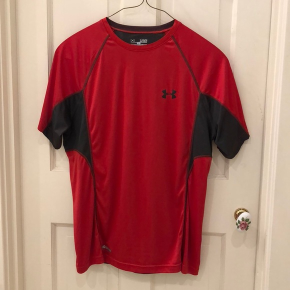 Under Armour Other - Men’s Under Armour red and gray HeatGear T-shirt
